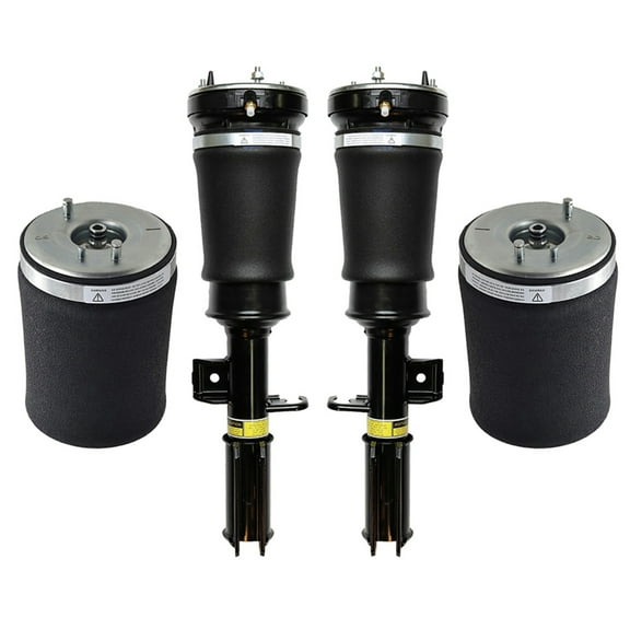 Set of 4 Front Air Suspension Spring Strut-Rear Air Suspension Spring Bag For 2000-2006 BMW X5