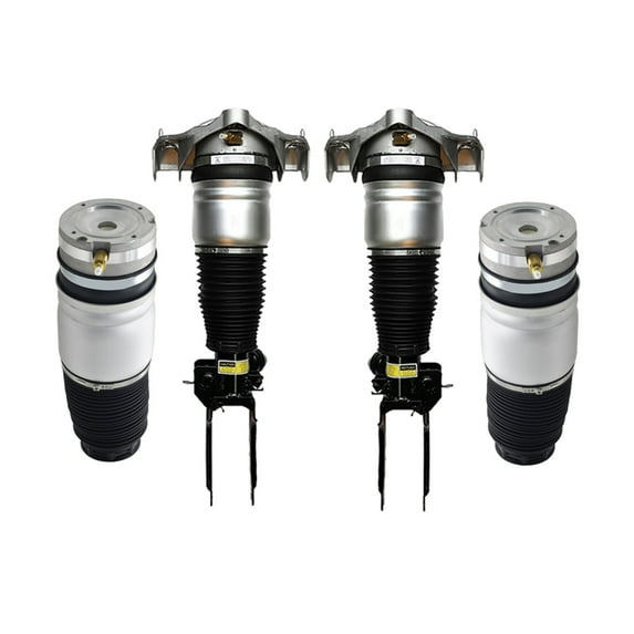 Set of 4 Front Air Suspension Spring Strut-Rear Air Suspension Spring Bag For 2007-2015 Audi Q7