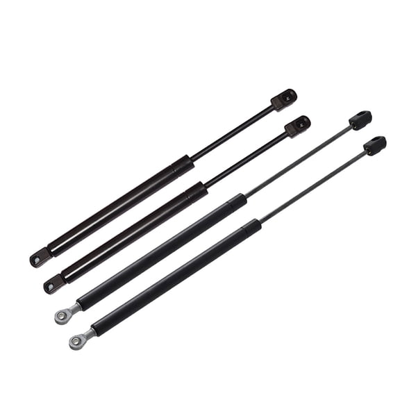Set of 4 Front Hood-Rear Back Glass Lift Support For 1997-2002 Ford Expedition w/ Steel Hood