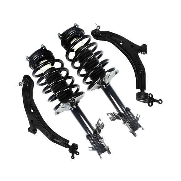 Set of 4 Front Lower Control Arm Ball Joint-Quick Complete Strut-Coil Spring Assembly For 2000 2001 Nissan Sentra
