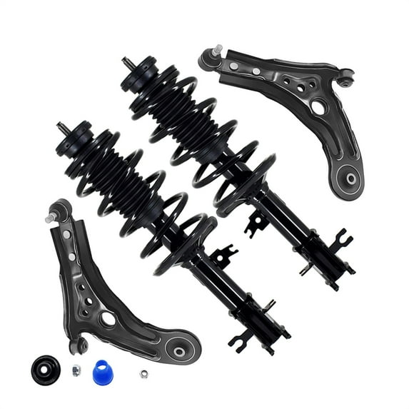 Set of 4 Front Lower Control Arm Ball Joint-Quick Complete Strut-Coil Spring Assembly For 2009 2010 Pontiac G3