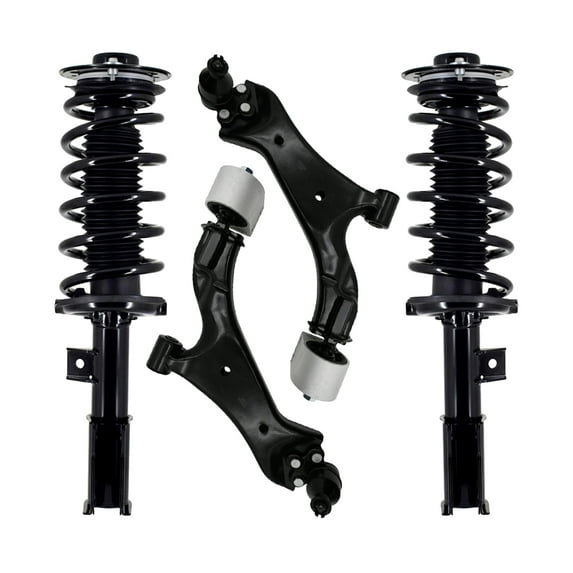 Set of 4 Front Lower Control Arm Ball Joint-Quick Complete Strut-Coil Spring Assembly For 2010-2017 Chevrolet Equinox W/ 19" Wheels