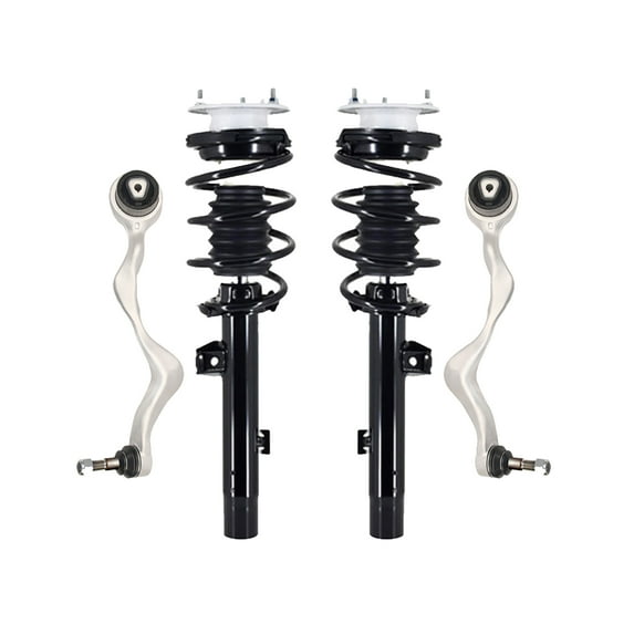Set of 4 Front Lower Forward Control Arm Ball Joint-Quick Complete Strut-Coil Spring Assembly For 2011-2013 BMW 335IS