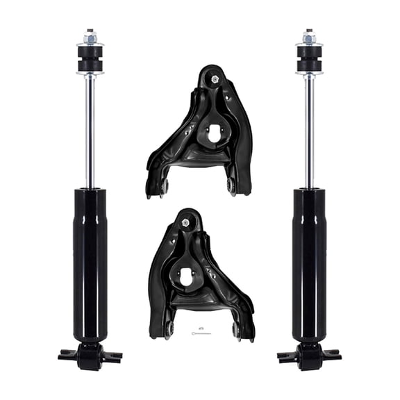 Set of 4 Front Lower Control Arm Ball Joint-Shock Absorber For 1992-1999 Chevrolet C2500 Suburban