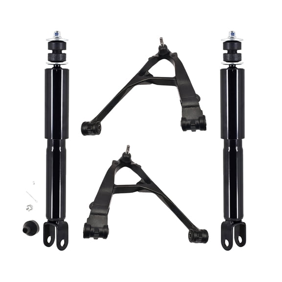 Set of 4 Front Lower Control Arm Ball Joint-Shock Absorber For 2000-2006 Chevrolet Tahoe Exc. Z55 Autoride Suspension