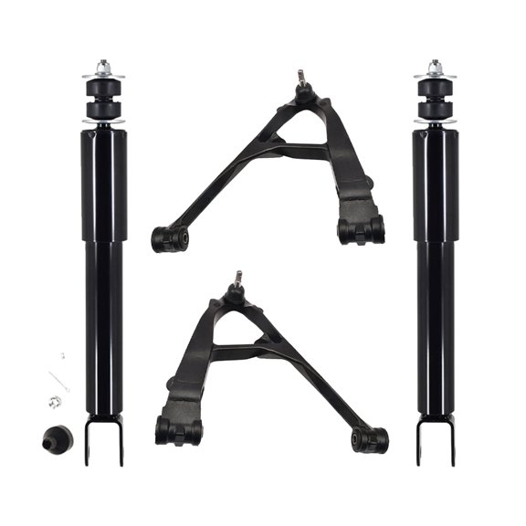 Set of 4 Front Lower Control Arm Ball Joint-Shock Absorber For 2000-2006 Chevrolet Tahoe Monotube Performance Upgrade