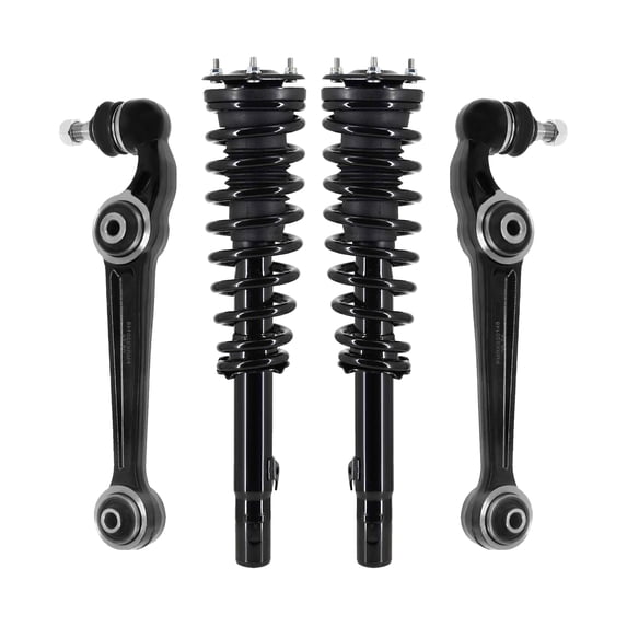 Set of 4 Front Lower Forward Control Arm Ball Joint-Quick Complete Strut-Coil Spring Assembly For 2003-2007 Mazda 6 S