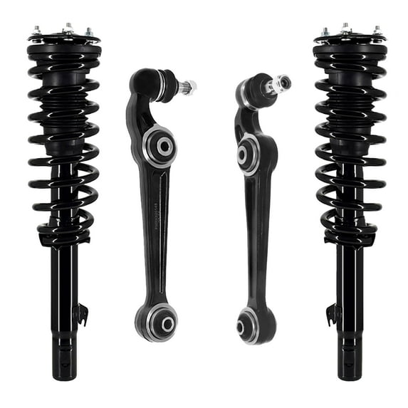 Set of 4 Front Lower Forward Control Arm Ball Joint-Quick Complete Strut-Coil Spring Assembly For 2006 2007 Mercury Milan
