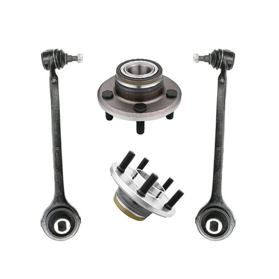 Set of 4 Front Lower Forward Control Arm Ball Joint-Wheel Hub Bearing Assembly For 2008-2014 Dodge Challenger