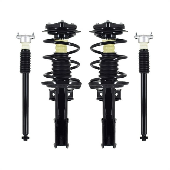 Set of 4 Front Quick Complete Strut-Coil Spring Assembly-Rear Complete Shock Absorber Kit For 2008-2014 Mercedes-Benz C300