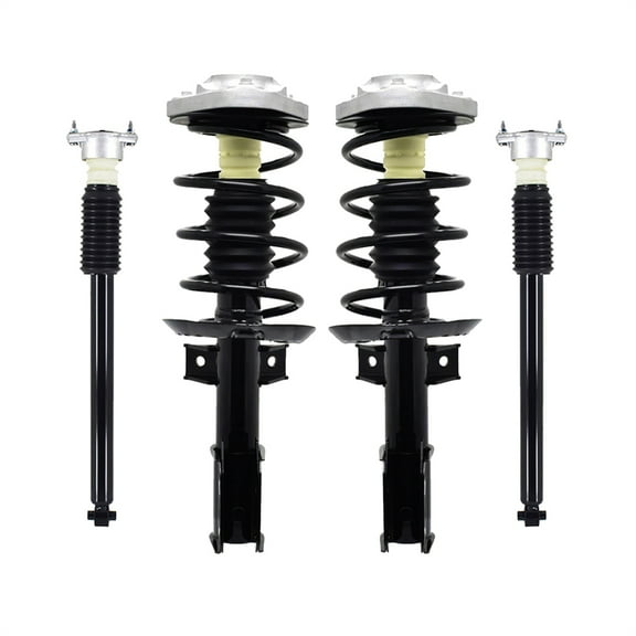 Set of 4 Front Quick Complete Strut-Coil Spring Assembly-Rear Complete Shock Absorber Kit For 2010-2016 Mercedes-Benz E350