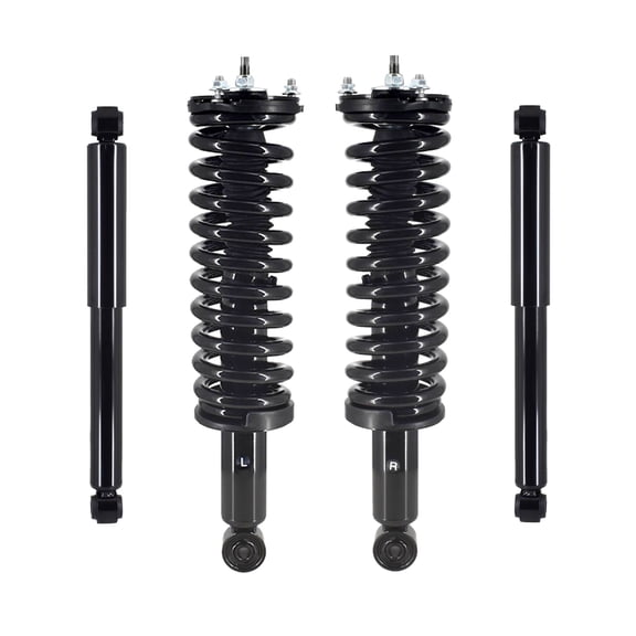 Set of 4 Front Quick Complete Strut-Coil Spring Assembly-Rear Shock Absorber For 1995-2004 Toyota Tacoma