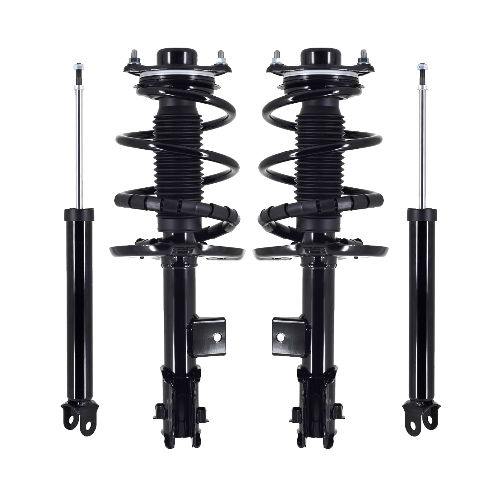 Set of 4 Front Quick Complete Strut-Coil Spring Assembly-Rear Shock Absorber For 2012-2017 Hyundai Azera