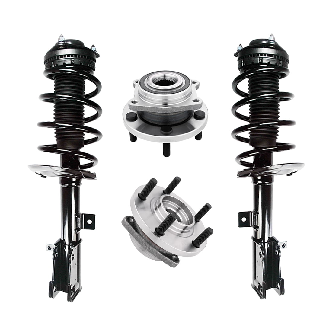 Turn Hub. Spring Set of 4 Front Quick Complete Strut-Coil Spring Assembly-Wheel Hub ...