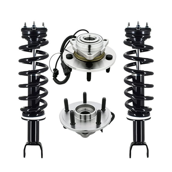 Set of 4 Front Quick Complete Strut-Coil Spring Assembly-Wheel Hub Bearing Assembly For 2019-2022 RAM 1500 Classic