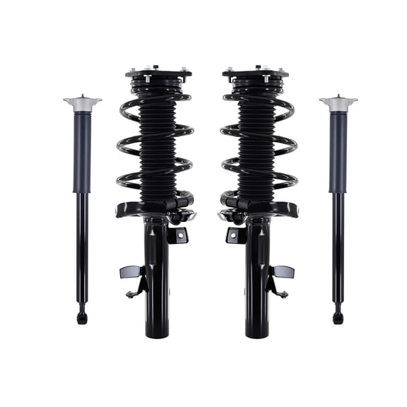 Set of 4 Front Quick Complete Strut-Coil Spring-Rear Complete Shock For 2013-2018 Ford C-Max Hybrid