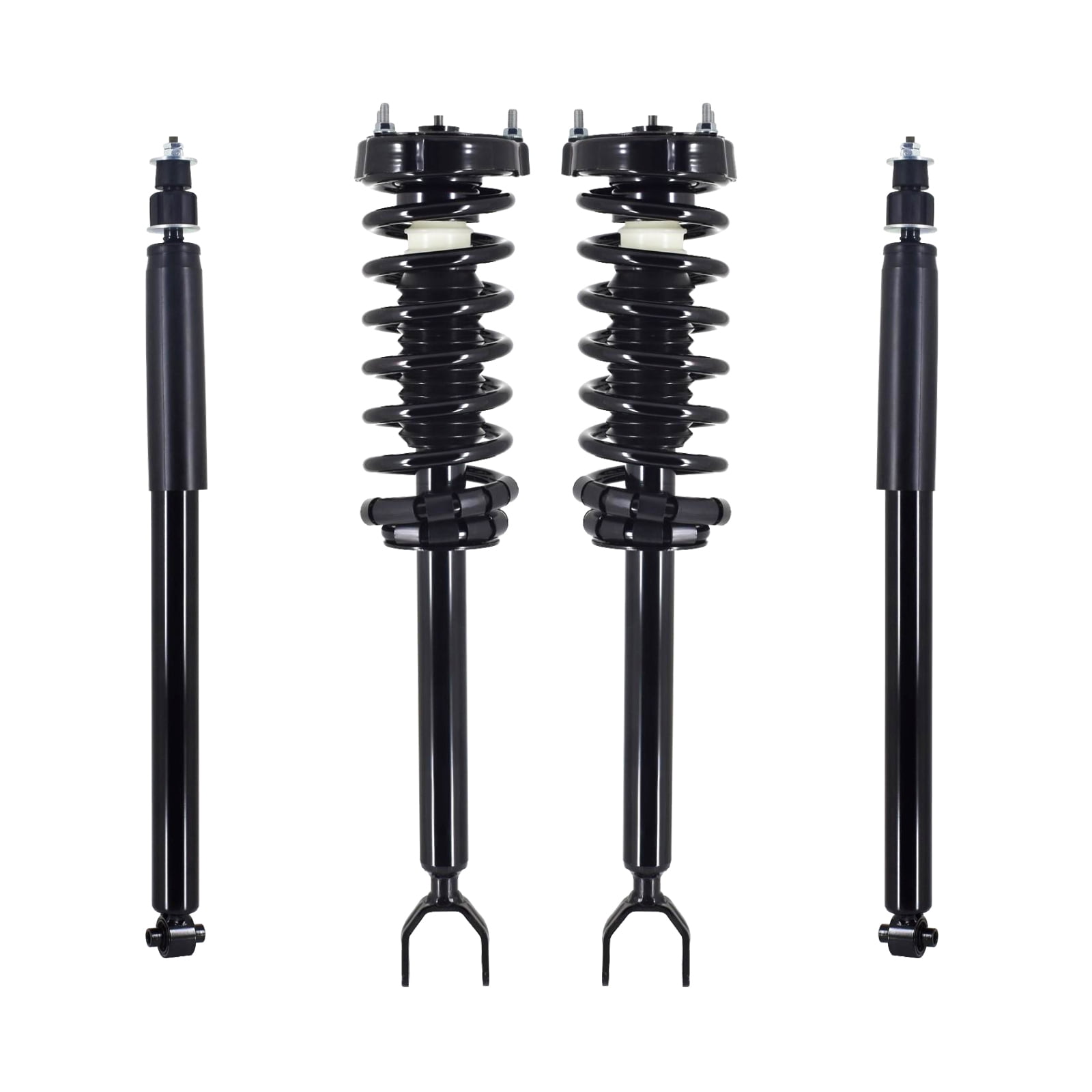 Set Of 4 Front Quick Complete Strut-Coil Spring-Rear Shock For 2006 2009 Mercedes Benz E350 C207