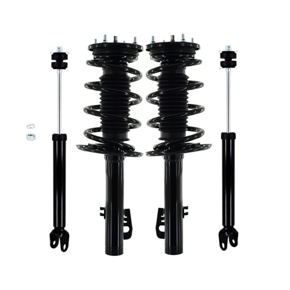 Set of 4 Front Quick Complete Strut-Coil Spring-Rear Shock For 2009 Ford Flex
