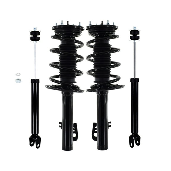 Set of 4 Front Quick Complete Strut-Coil Spring-Rear Shock For 2009 Ford Flex