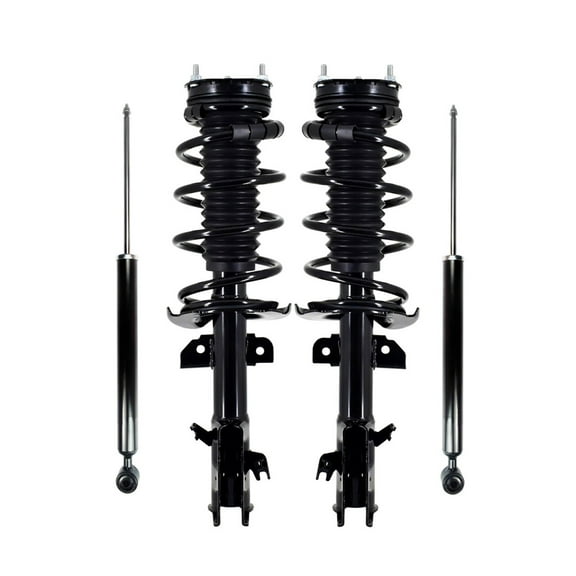 Set of 4 Front Quick Complete Strut-Coil Spring-Rear Shock For 2011-2014 Mazda 2