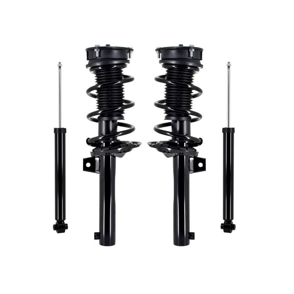 Set of 4 Front Quick Complete Strut-Coil Spring-Rear Shock For 2015-2017 Audi A3 Quattro Sedan