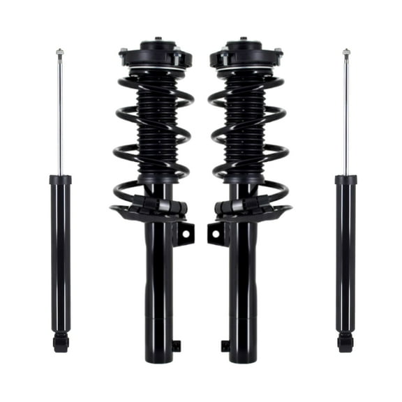 Set of 4 Front Quick Complete Strut-Coil Spring-Rear Shock For 2015-2018 Audi Q3
