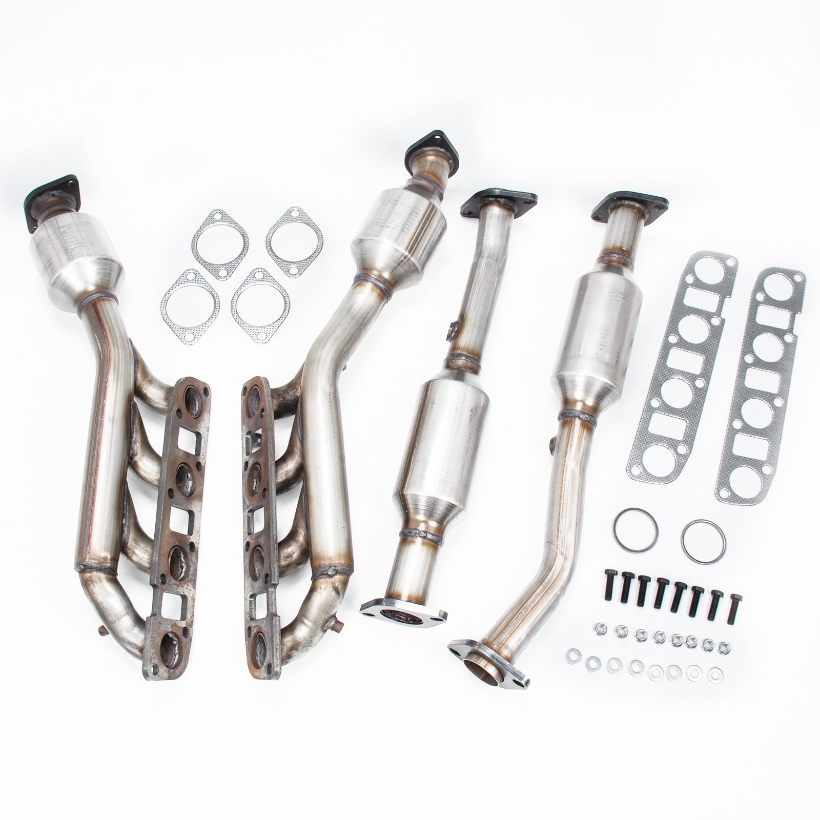 Set of 4 Front & Rear Catalytic Converter w/ Gaskets For 0415 Nissan