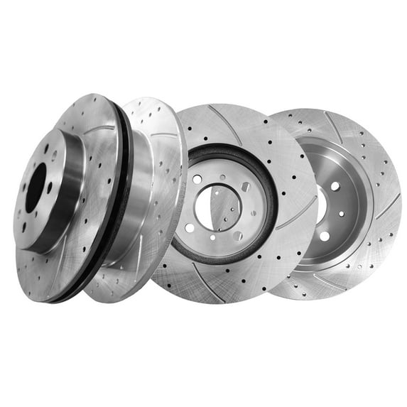 Set of 4 Front-Rear Drilled Brake Rotors For 1994 1995 Honda Civic DEL SOL Vtec