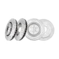 thumbnail image 1 of Set of 4 Front-Rear Drilled Slotted Disc Brake Rotors For 2014-2018 Ford F-150, 1 of 9