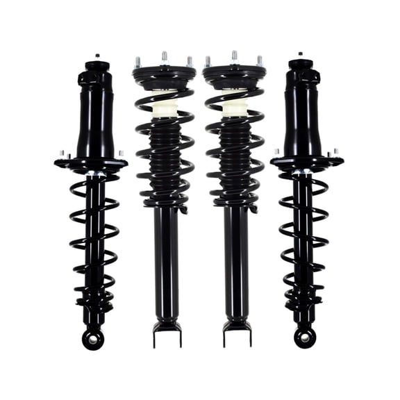 Set of 4 Front-Rear Quick Complete Strut-Coil Spring For 2004-2008 Mazda RX-8 Monotube Performance Upgrade