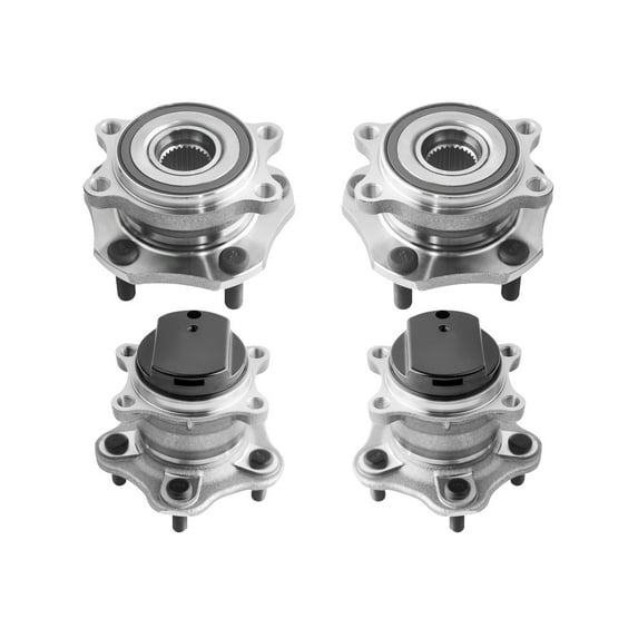 Set of 4 Front-Rear Wheel Hub Bearing Assembly For 2017 2018 Nissan Qashqai FWD