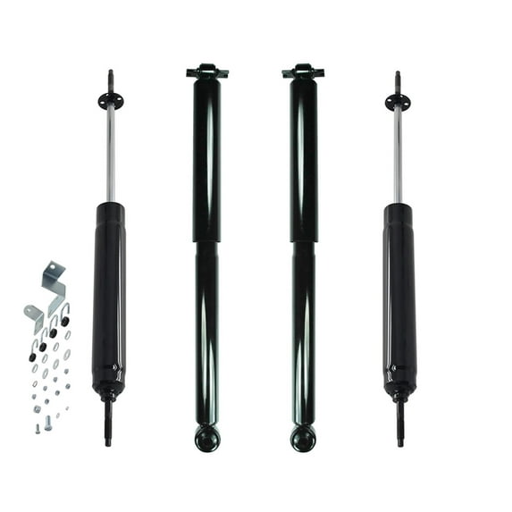 Set of 4 Front Steering Damper-Rear Shock Absorber For 1989-2000 Chevrolet K2500