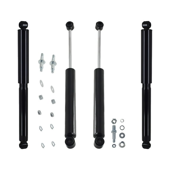 Set of 4 Front Steering Damper-Rear Shock For 1979-1986 GMC K2500 Suburban 4WD