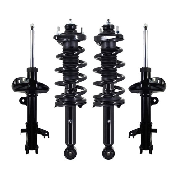 Set of 4 Front Strut-Rear Quick Complete Strut-Coil Spring For 2015 2016 Honda CR-V AWD