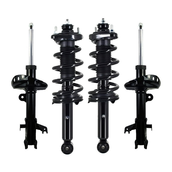 Set of 4 Front Strut-Rear Quick Complete Strut-Coil Spring For 2015 2016 Honda CR-V FWD