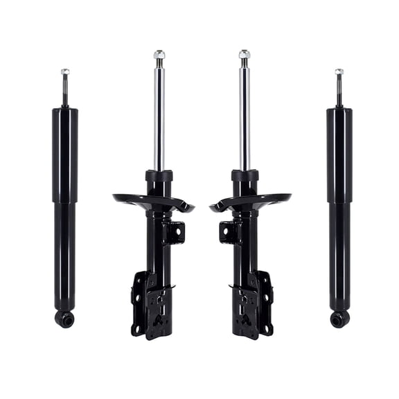 Set of 4 Front Suspension Bare Strut Assembly - Rear Shock Absorber For 2005-2010 Pontiac G6