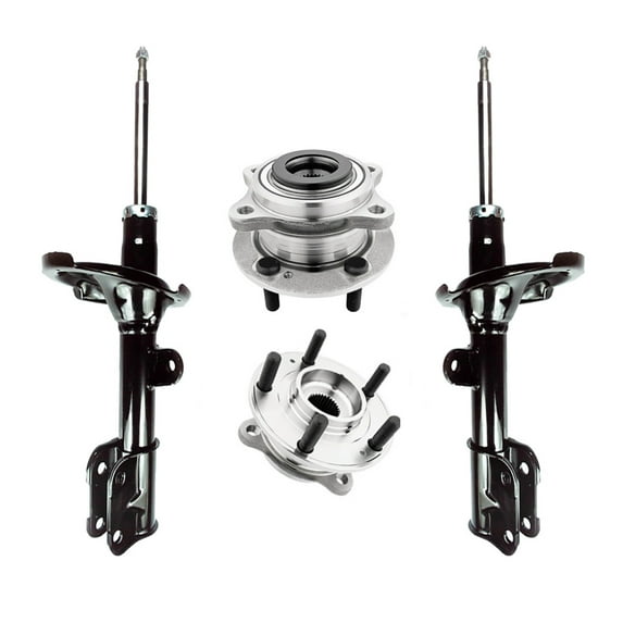 Set of 4 Front Suspension Strut Assembly-Wheel Hub Bearing Assembly For 2007-2009 Hyundai Santa FE