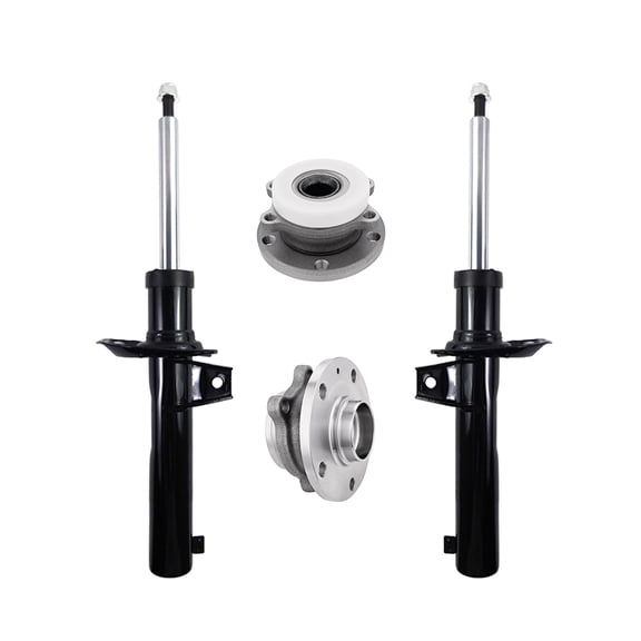 Set of 4 Front Suspension Strut-Wheel Hub Bearing Assembly For 2015-2018 Audi Q3