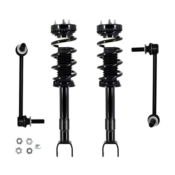 Set of 4 Front Sway Bar Link-Quick Complete Strut-Coil Spring Assembly For 2012-2017 2019-2022 Dodge Charger