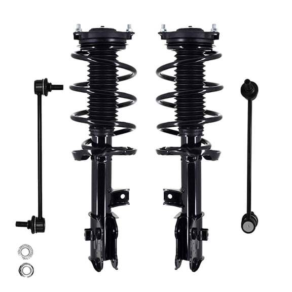 Set of 4 Front Sway Bar Link-Quick Complete Strut-Coil Spring Assembly For 2019-2021 Hyundai Tucson