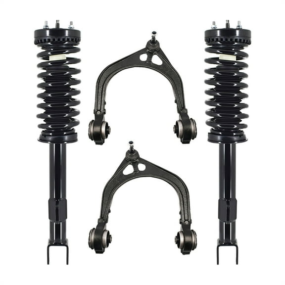 Set of 4 Front Upper Control Arm Ball Joint-Quick Complete Strut-Coil Spring Assembly For 2005-2008 Dodge Magnum