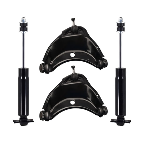 Set of 4 Front Upper Control Arm Ball Joint-Shock Absorber For 1988-2000 Chevrolet C2500