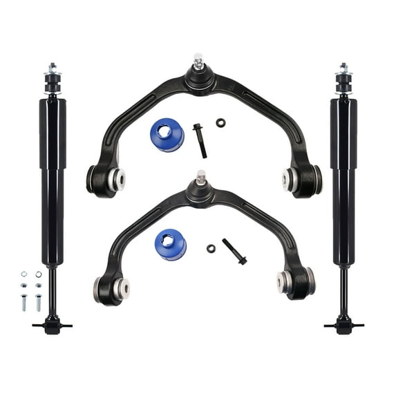 Set of 4 Front Upper Control Arm Ball Joint-Shock Absorber For 1998-2007 Mazda B3000