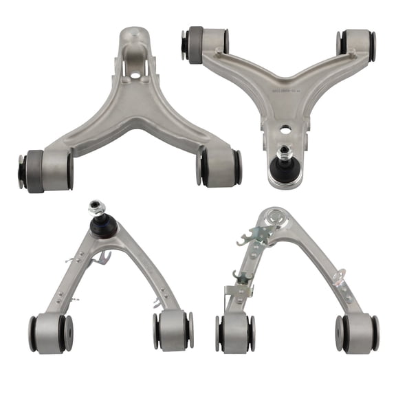 Set of 4 Front Upper & Lower Control Arms For 2008-13 Maserati GranTurismo M139