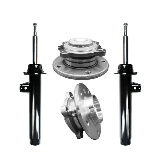 Set of 4 Front Wheel Hub Bearing Assembly-Suspension Strut Assembly For 2013-2015 BMW X1 RWD