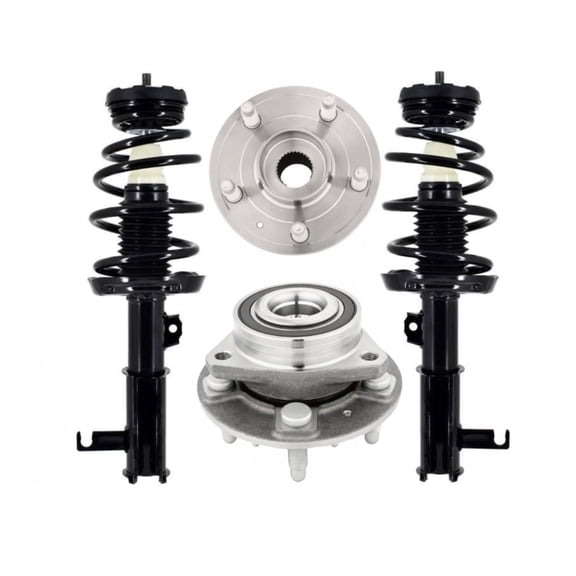 Set of 4 Front Wheel Hub Bearing-Quick Complete Strut For 2013-2017 Cadillac XTS