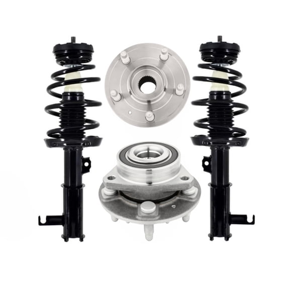 Set of 4 Front Wheel Hub Bearing-Quick Complete Strut For 2013-2017 Cadillac XTS
