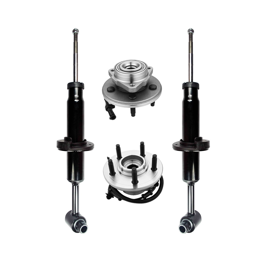 Set of 4 Front Wheel Hub BearingSuspension Strut For 2004 2005 Ford