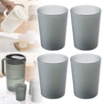 thumbnail image 1 of Set of 4 Frosted Japanese Cold Cups – Stackable Stadium Tumblers in Red, Blue, White & Green for Parties, 1 of 9