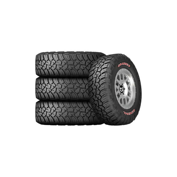 Set of 4 General Grabber X3 LT35X12.50R18 123Q E Tires